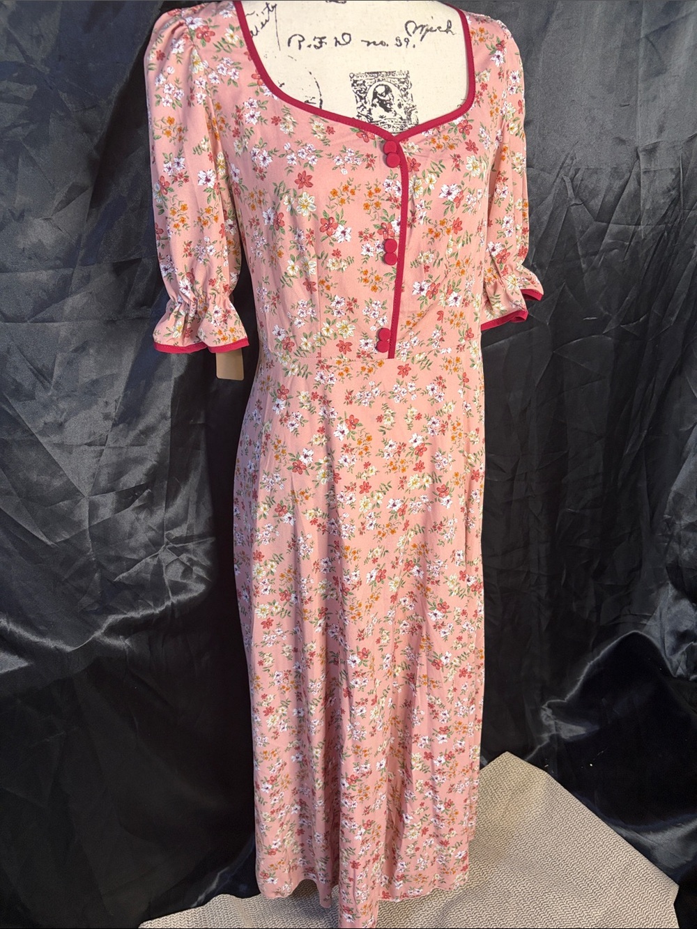 French Countryside Boutique Floral Dress | Cottagecore Romantic| Size 12 NWOT